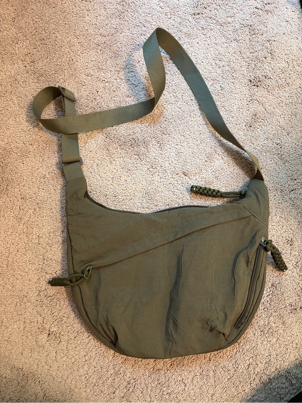 Olive Green Crossbody Sling Bag
